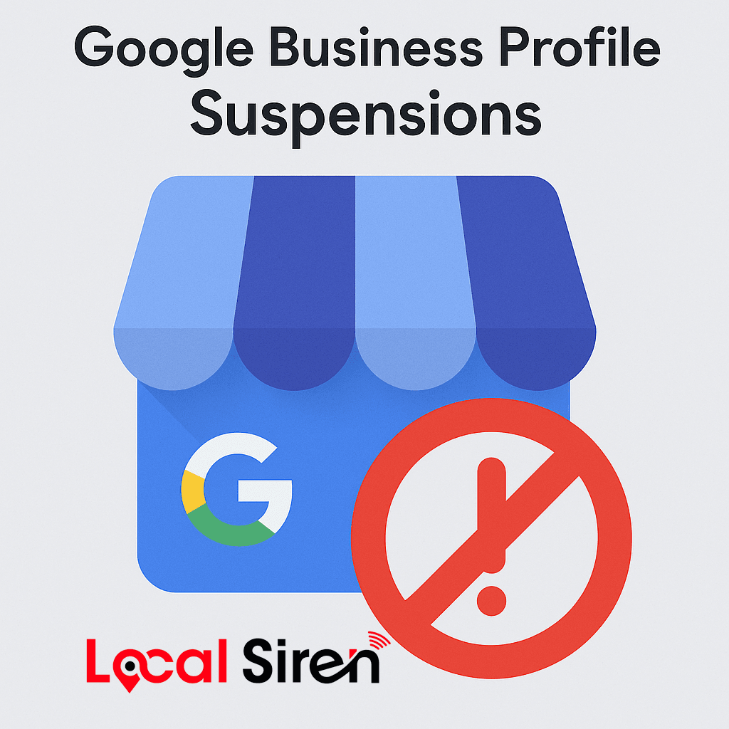 Google business profile suspensions